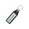 Rechthoek sleutelhanger - metaal - 11.4 cm - met doming label - met clip