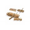 Stokbroodhouder 39,3 x 16,4 cm - bamboe - met mes