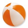 Strandbal - Ø 23,5 cm - PVC - gekleurde strepen - opblaasbaar