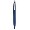 Quim stylus balpen - aluminium - blauwe inkt - matte afwerking - draaimechanisme