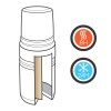 Swiss Peak Elite 0.5L copper vacuüm fles