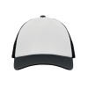 Trucker baseball cap - polyester - 5 panelen - gekleurde klep - druksluiting