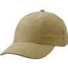 Turned 6 panel cap - katoen - gestoffeerde satijnen zweetband - metalen clipsluiting