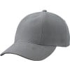 Turned 6 panel cap - katoen - gestoffeerde satijnen zweetband - metalen clipsluiting