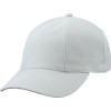 Turned 6 panel cap - katoen - gestoffeerde satijnen zweetband - metalen clipsluiting