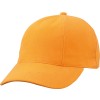 Turned 6 panel cap - katoen - gestoffeerde satijnen zweetband - metalen clipsluiting