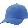 Turned 6 panel cap - katoen - gestoffeerde satijnen zweetband - metalen clipsluiting