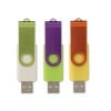 Twister USB 2.0 stick - kunststof en aluminium - 4GB - kleurencombinatie