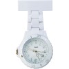 Verpleegsterhorloge - kunststof - rechthoekige houder met veiligheidspin
