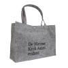 Draagtas - vilt - 45 x 33 cm - drukknoop sluiting