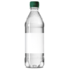 Waterflesje (gevuld) 500 ml - rPET - platte dop