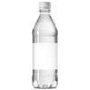 Waterflesje (gevuld) 500 ml - rPET - platte dop