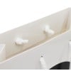 Luxe papieren tas 190 g/m² - A5+ - zwart/wit - glanslaminaat - katoenen koord