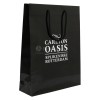 Luxe papieren tas 190 g/m² - A3 - zwart/wit - glanslaminaat - katoenen koord