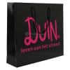 Luxe papieren tas 190 g/m² - A3 liggend - zwart/wit - glanslaminaat - katoenen koord