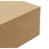 Luxe papieren kraft tas 180 g/m² - A4+ - bruin - met omslag - papieren koord