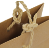 Luxe papieren kraft tas 180 g/m² - A4+ - bruin - met omslag - papieren koord