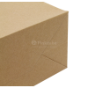 Luxe papieren kraft tas 180 g/m² - A3 - bruin - met omslag - papieren koord