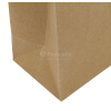 Luxe papieren kraft tas 180 g/m² - A3 - bruin - met omslag - papieren koord