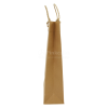 Luxe papieren kraft tas 180 g/m² - A3 - bruin - met omslag - papieren koord