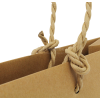 Luxe papieren kraft tas 180 g/m² - A3 - bruin - met omslag - papieren koord