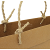 Luxe papieren kraft tas 180 g/m² - A3 liggend - bruin - met omslag - papieren koord