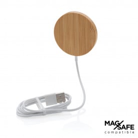 Oplader - 10W - bamboe - magnetisch - draadloos