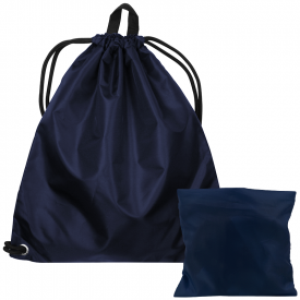 100% RPET opvouwbaar rugzakje-Navy