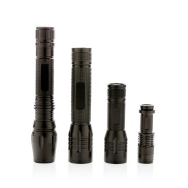 CREE zaklamp - aluminium - zoom-functie - 250 lumens - riemclip