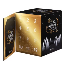 12 Nights of Wine kalender - rPET tubes - 22.1x19.4x24.5cm