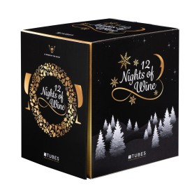 12 Nights of Wine kalender - rPET tubes - 22.1x19.4x24.5cm