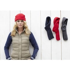 Elliana fleecemuts - polyester - met omslag