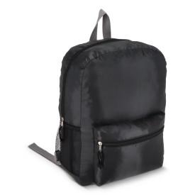 190T gerecycled PET lichtgewicht rugzak 30.5 x 12.7 x 42 cm 16 L-Zwart