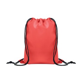 190T RPET inder trekkoordtas-Rood