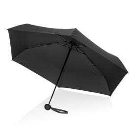 19.5" Aware™ RPET super mini manual 190T Pongee umbrella-Zwart