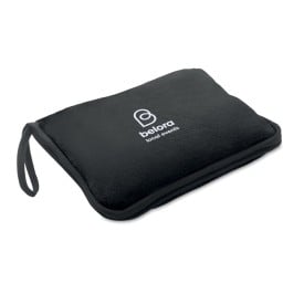 2-in-1 reisdeken set-Zwart