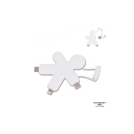 Xoopar Buddy oplaadkabel - gerecycled kunststof - sleutelhanger