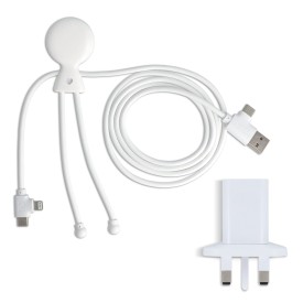 2090 - Xoopar Mr. Bio Long 60W Oplaadkabel + UK Plug Adapter