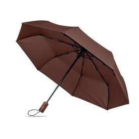 21" auto paraplu houten greep-Bruin