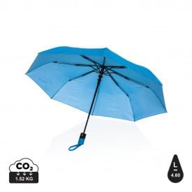 21" Impact AWARE™ 190T mini auto open paraplu-Rustgevend blauw