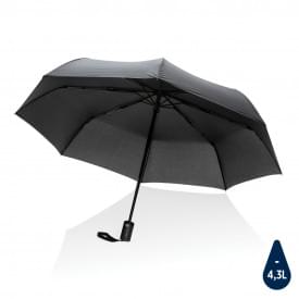 21" Impact AWARE™ RPET 190T auto open/dicht paraplu-Zwart
