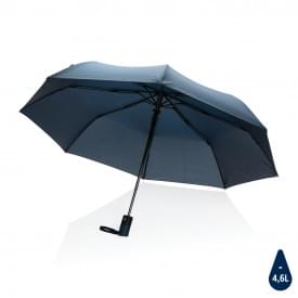 21" Impact AWARE™ RPET 190T mini auto open paraplu-Donkerblauw