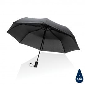 21" Impact AWARE™ RPET 190T mini auto open paraplu-Zwart