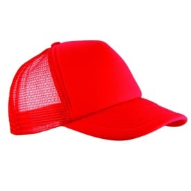 Original trucker pet - nylon en polyester - 5 panelen - foamvoorzijde met meshzijkanten - druksluiting