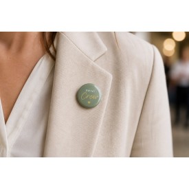 Kledingmagneet button - 25 mm - voor lichte stoffen