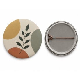 Matte button met speld - 25 mm