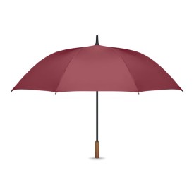 27" auto paraplu houten greep-Bordeauxrood