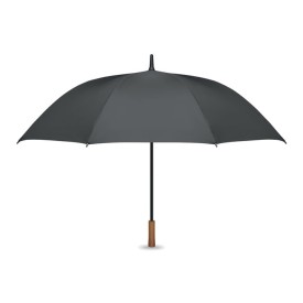 27" auto paraplu houten greep-Donkergrijs