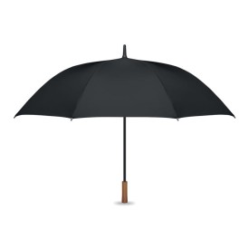 27" auto paraplu houten greep-Zwart