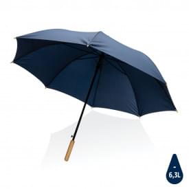27 inch Impact AWARE™ RPET 190T auto open bamboe paraplu